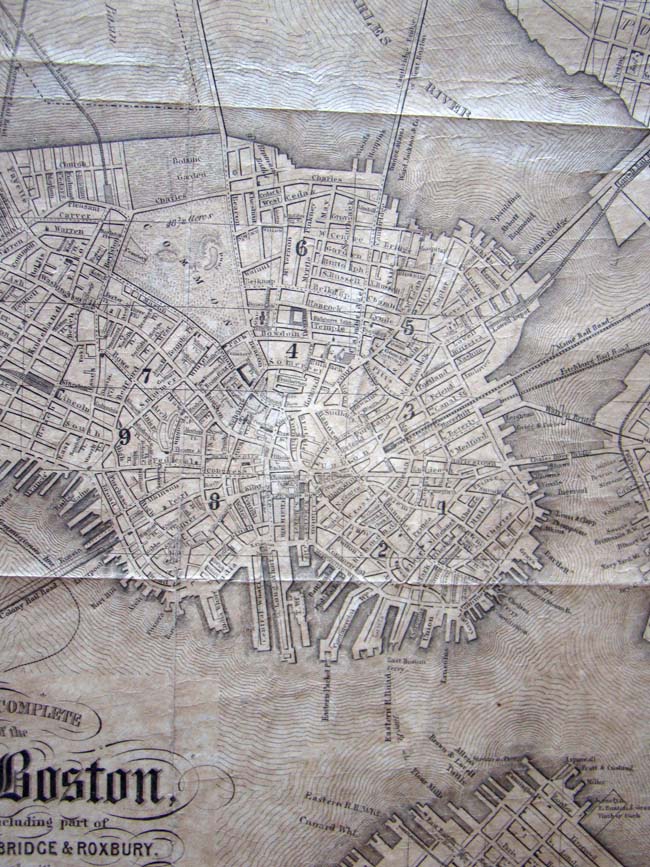 "A New and Complete Map of the City of Boston" published by Nathaniel Dearborn in 1848. — image 5